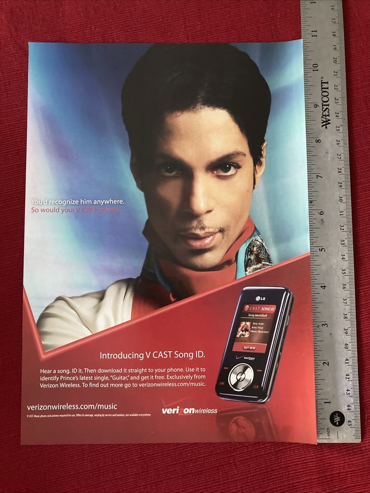 Prince for Verizon Wireless 2007 Print Ad