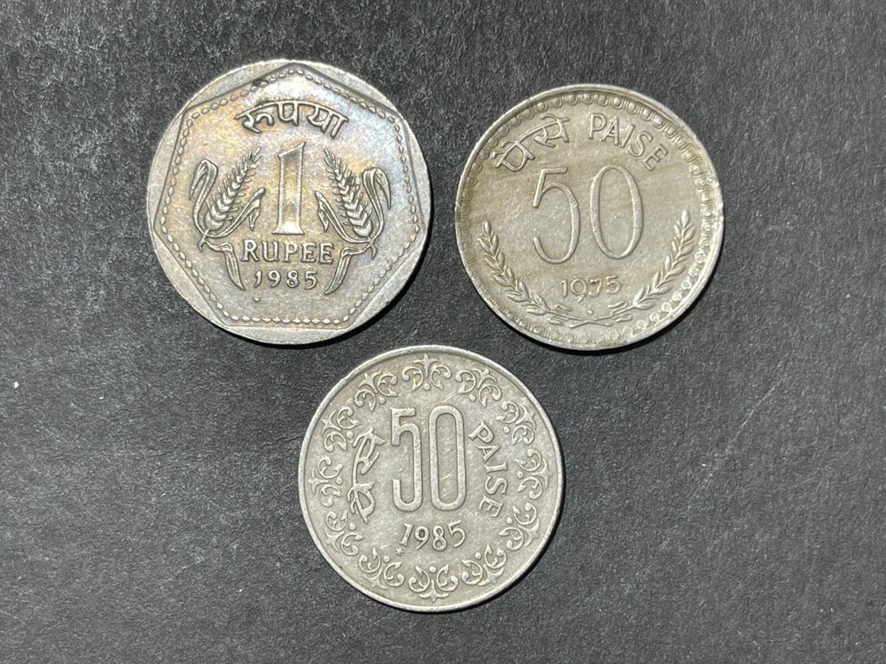 Assorted India 3 Coins lot