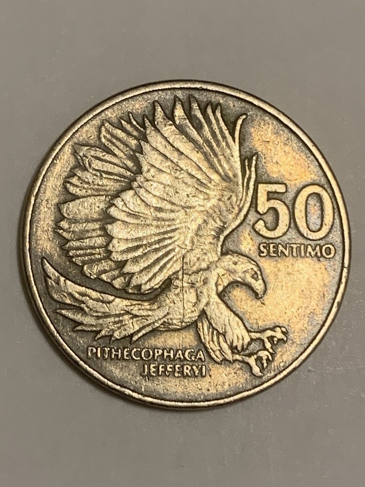 1983 Philippines 50 Sentimo Coin. Philippines Currency.