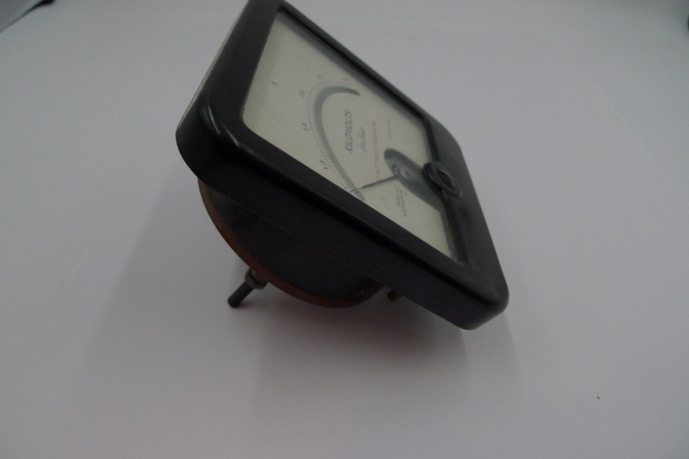 Meter Kilo Volts 3Kv Bakelite Case Moving Coil
