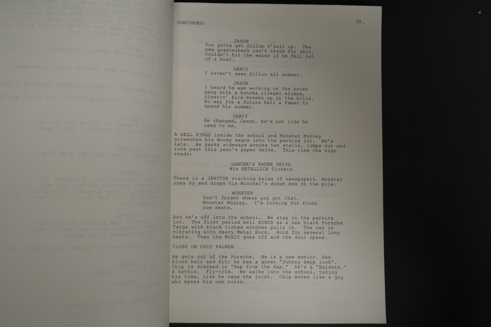 Dead Above Ground Screenplay Original TV Script Stephen J. Cannell Studios 2000