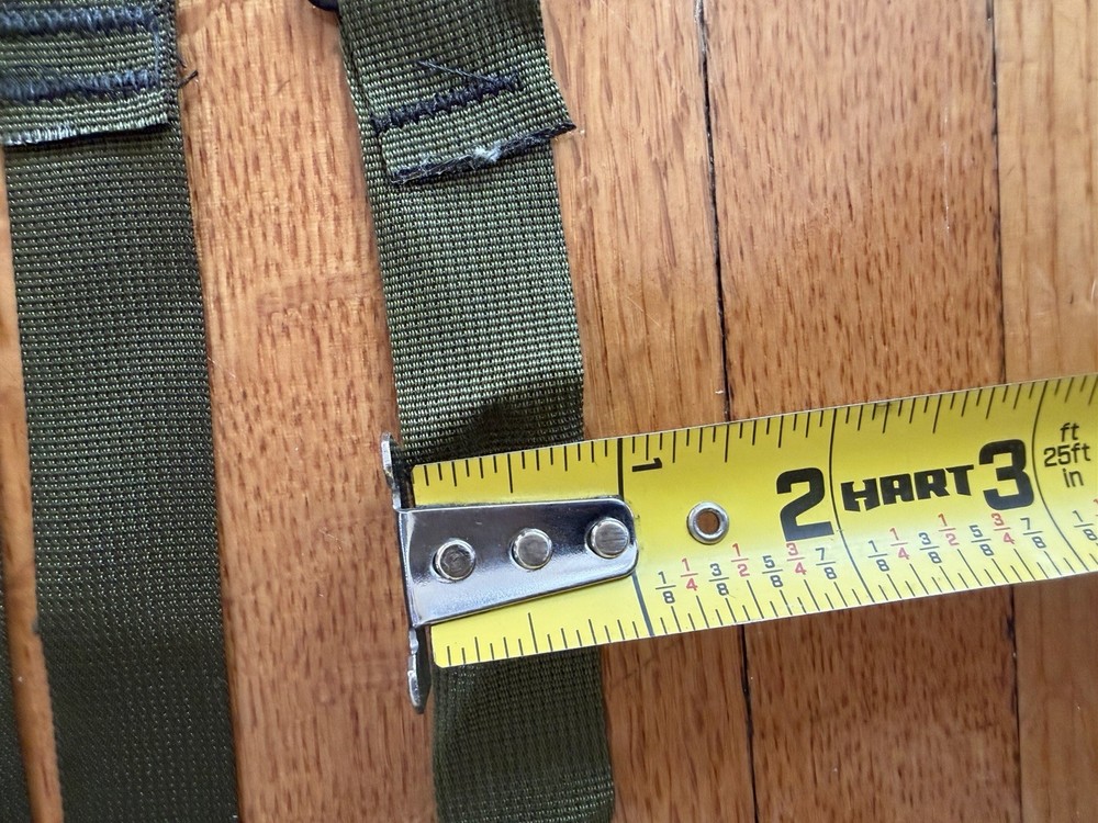 Military Surplus Strap Webbing with Hooks Olive Drab 38"