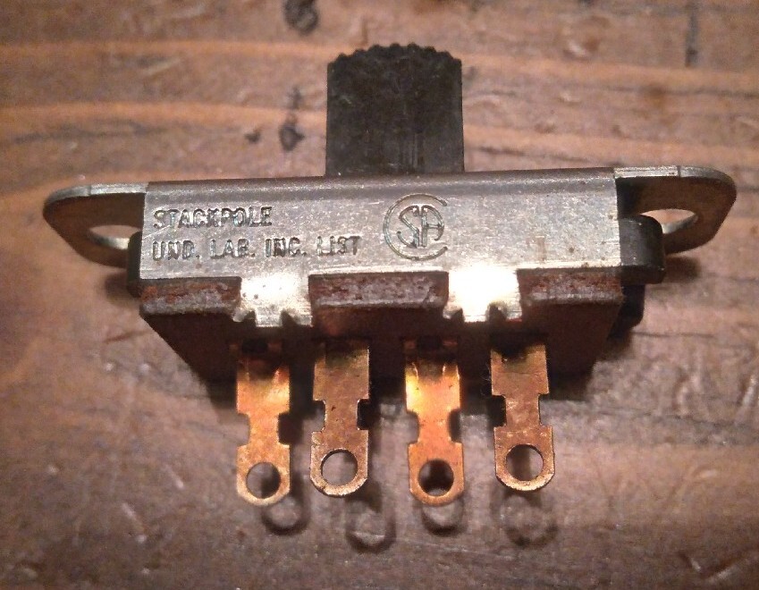 Single Pole Three Position Slide Switch SP3T/SP3P On-On-On S5-31 Stackpole