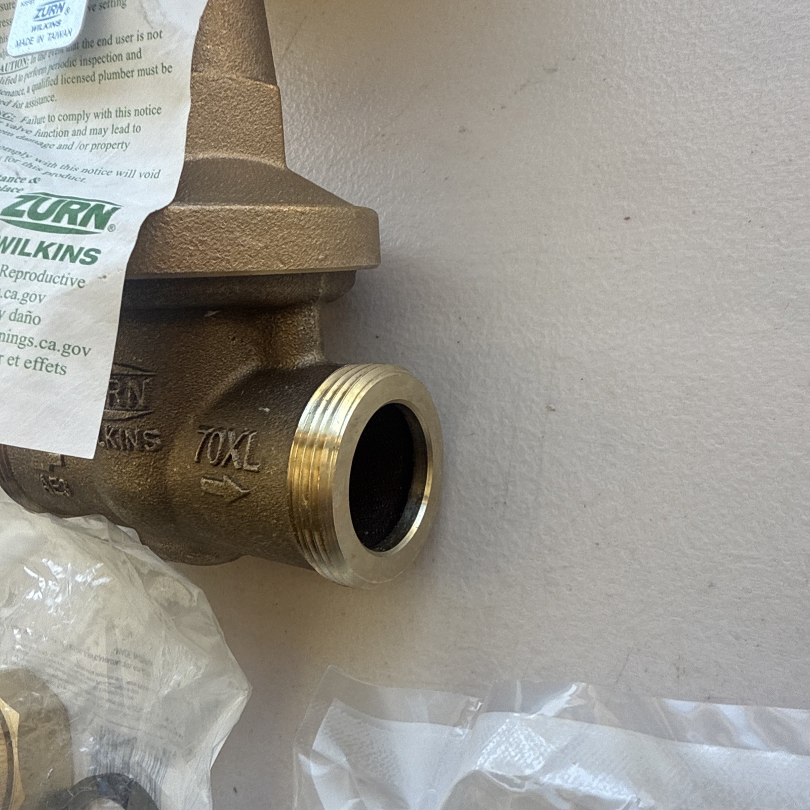 Zurn Wilkins 1" 70XL Pressure Reducing Valve Union Connection (1-70XLDU) - New!
