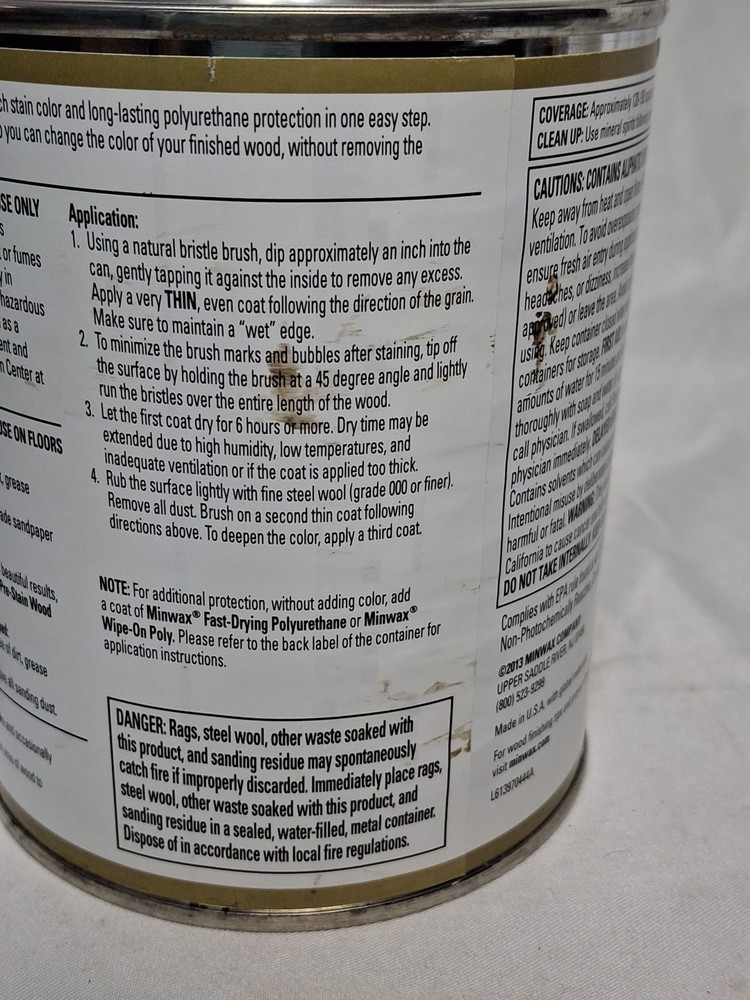 Minwax PolyShades - Stain & Polyurethane, 1 Quart, ESPRESSO SATIN
