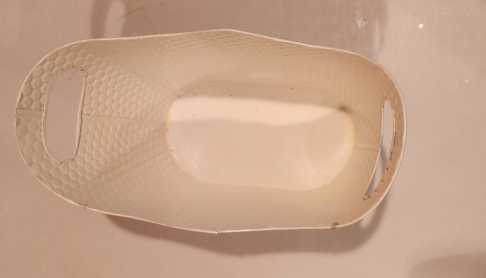 Basket Handle White Distressed Decor display holiday Housewarming moving gift