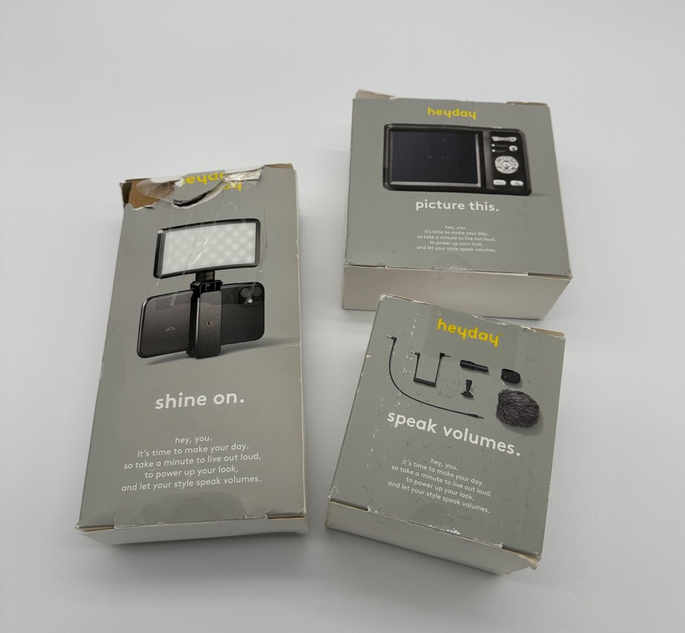 4K Vlogging Camera Kit w/ Microphone & LED Light Complete Content Creator Starte