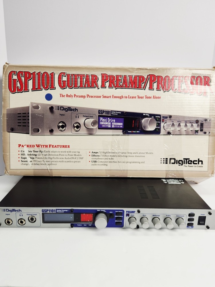 Digitech GSP1101 Multi-Effects Processor with Control 2 Foot Controller Pro Gear