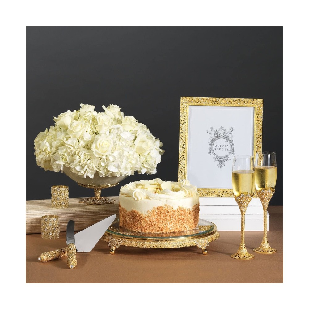 Olivia Riegel Gold Windsor Dessert Serving Set