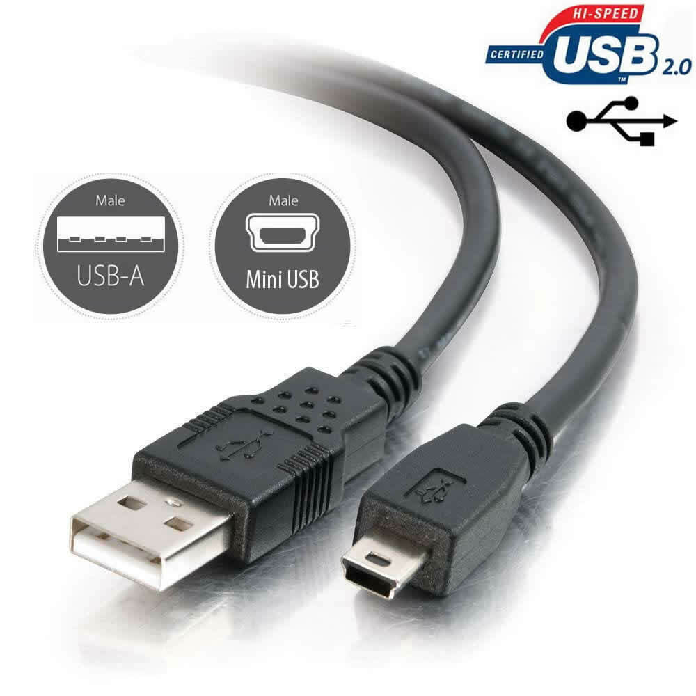 Mini-B USB Sync Data Cable Cord Lead for Hitachi Digital Video Camera Camcorder