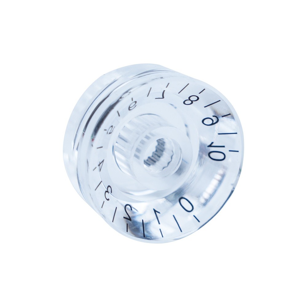 4x Electric Guitar Knobs Speed Volume Control Knobs For LP SG Guitar Transparent