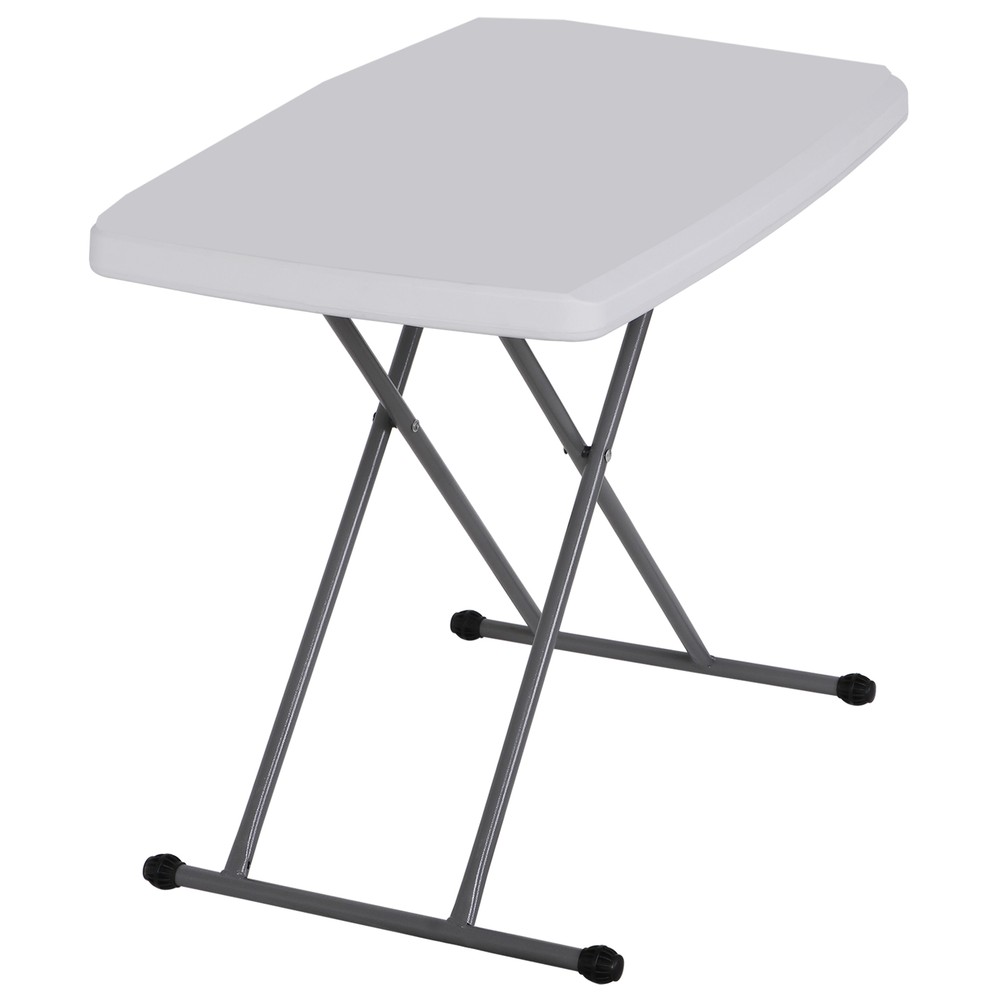Multi-Functional 30-Inch Folding Table Portable Adjustable Height for TV Tray