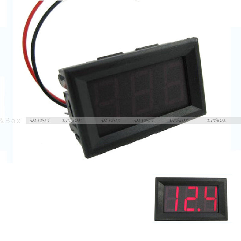 0.56" DC4.5/4.7/5V-30V Voltmeter LED Panel 3 Digital Display Volt Voltage Meter