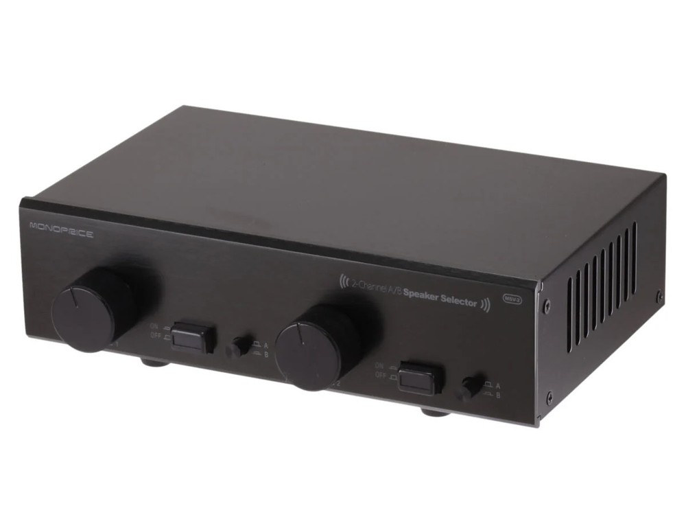 Monoprice Dual-Source 2-Channel A/B Speaker Selector with Volume Control and