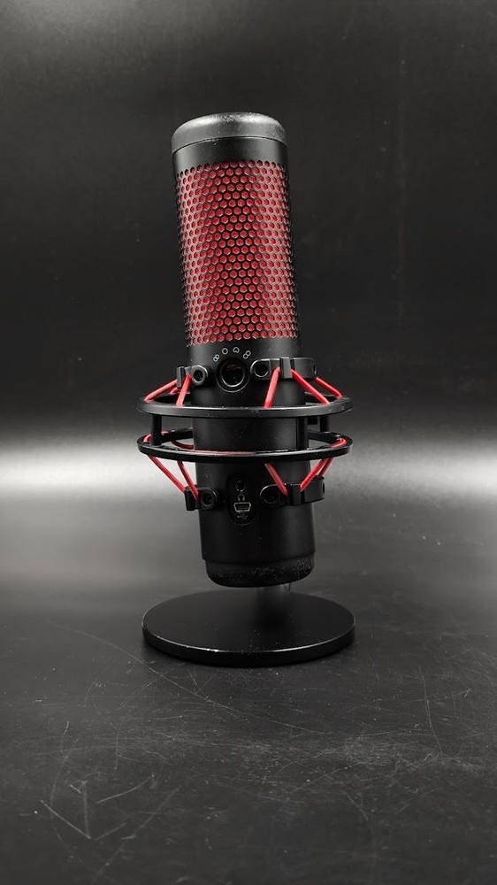 HyperX QuadCast Microphone Used Working Black/Red