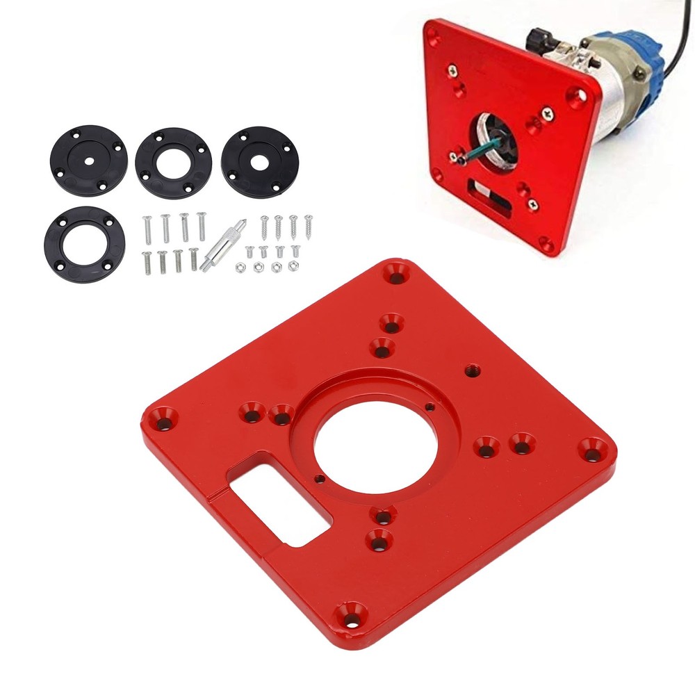 Universal Router Table Insert Plate For Precise Alignment In Woodworking