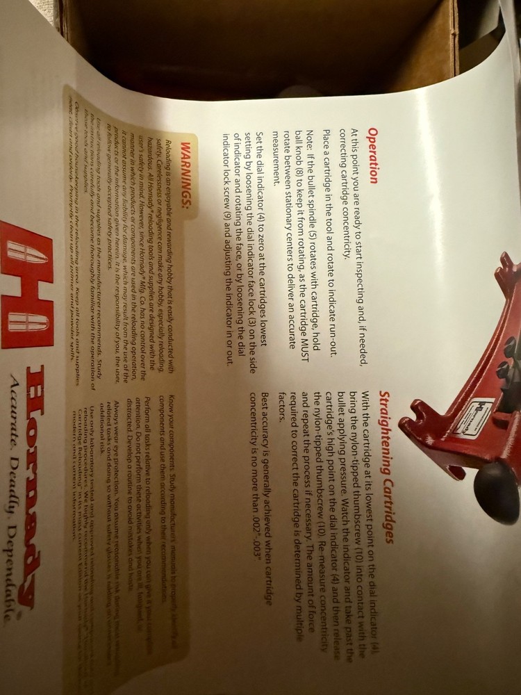 Hornady Lock-N-Load Concentricity Tool Gauge Red Multicaliber - 050076
