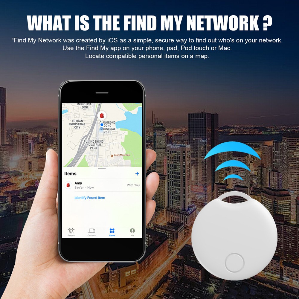Smart Bluetooth GPS Tracker Work with Apple Find My APP ITag Anti Lost Reminder