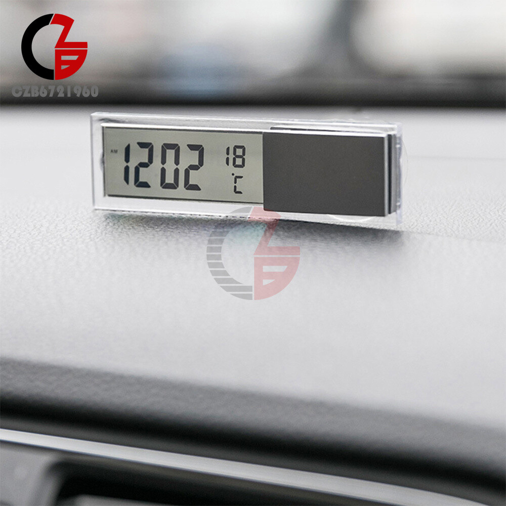 Digital Car Electronic Clock Thermometer Mini Weather Station Temperature Meter