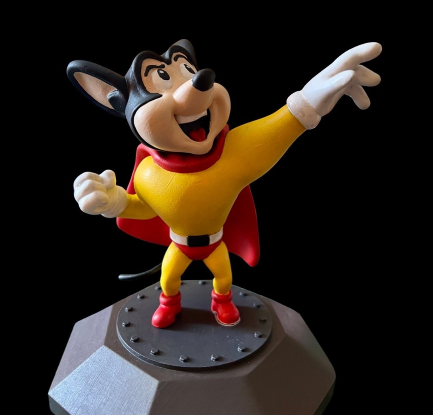 UNPAINTED Mighty Mouse 3D Printed Model Kit 8" Tall (5-22)