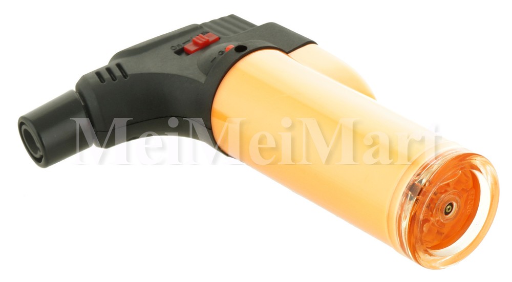 Jumbo 4" Single Jet Flame Torch Lighter Refillable Lockable Windproof Neon Color