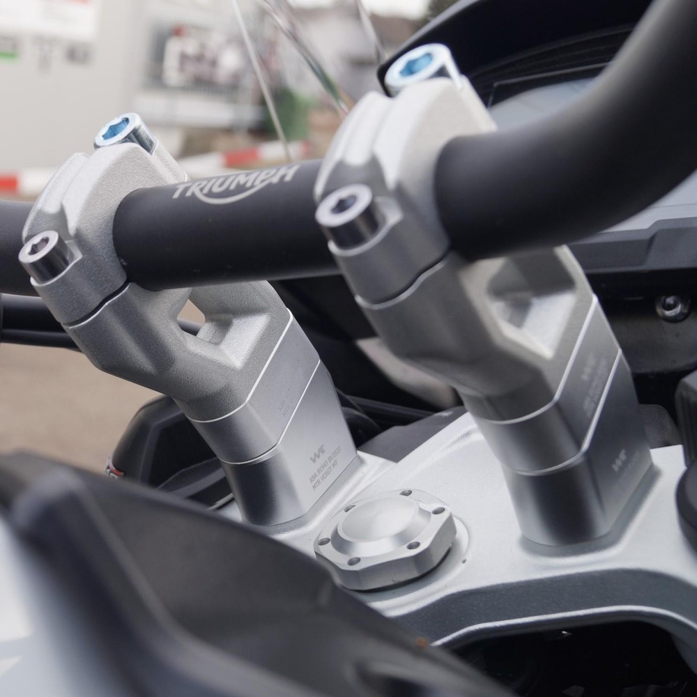 Handlebar Riser With Offset For Triumph Tiger 1200 & Explorer Models Extra Tall