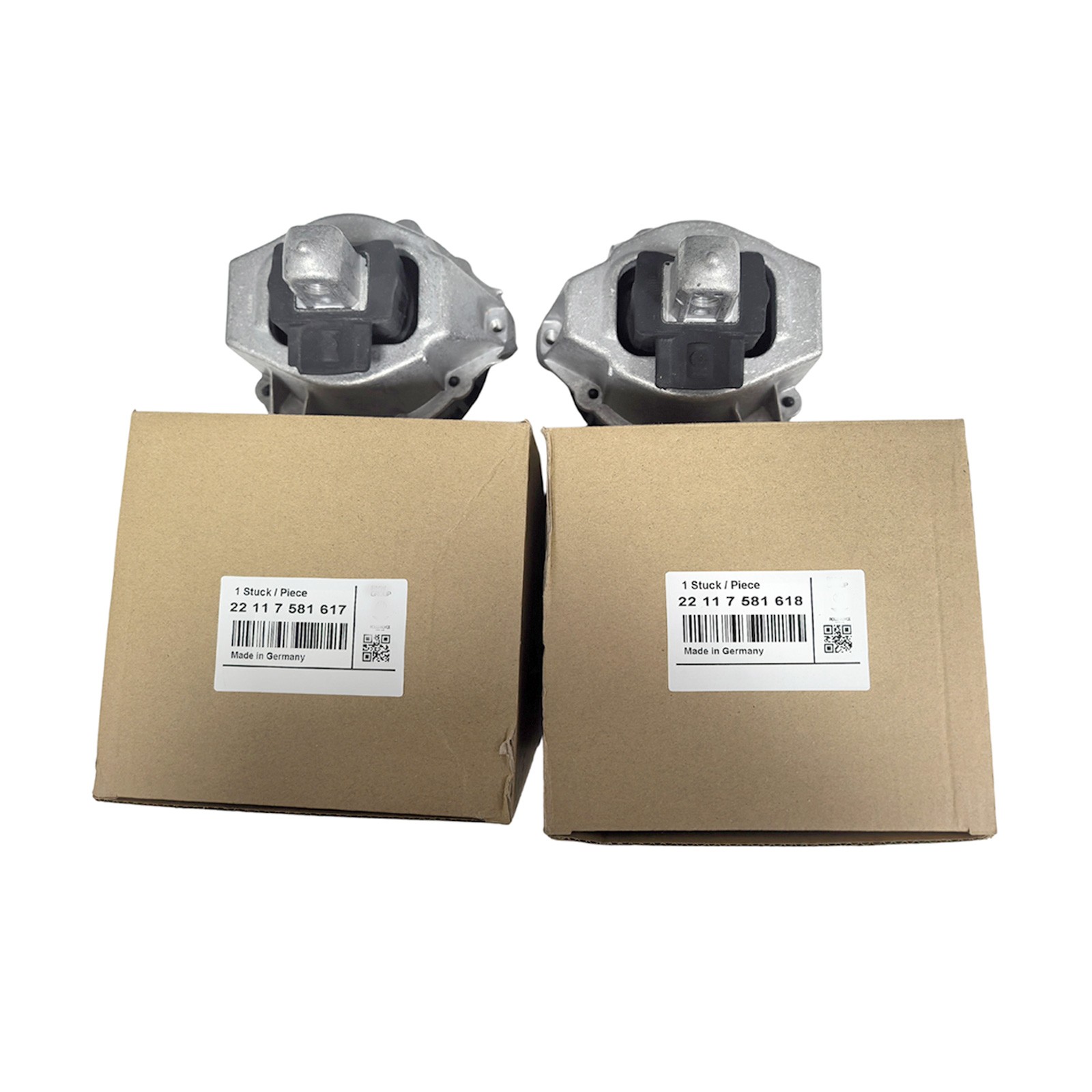 2Pcs OEM Engine Motor Mount Left & Right 22117581617 22117581618 For BMW 330i