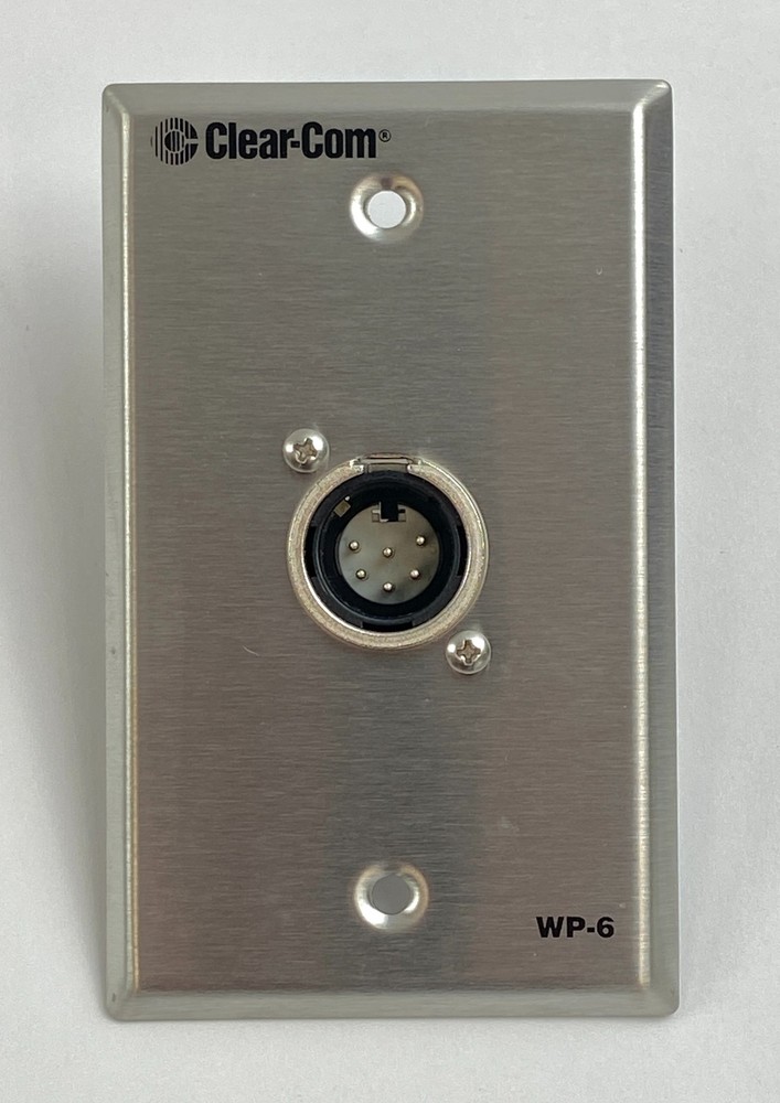 Clear-Com 2-Channel Wall Plate for Analog Partyline Intercom Systems WP-6