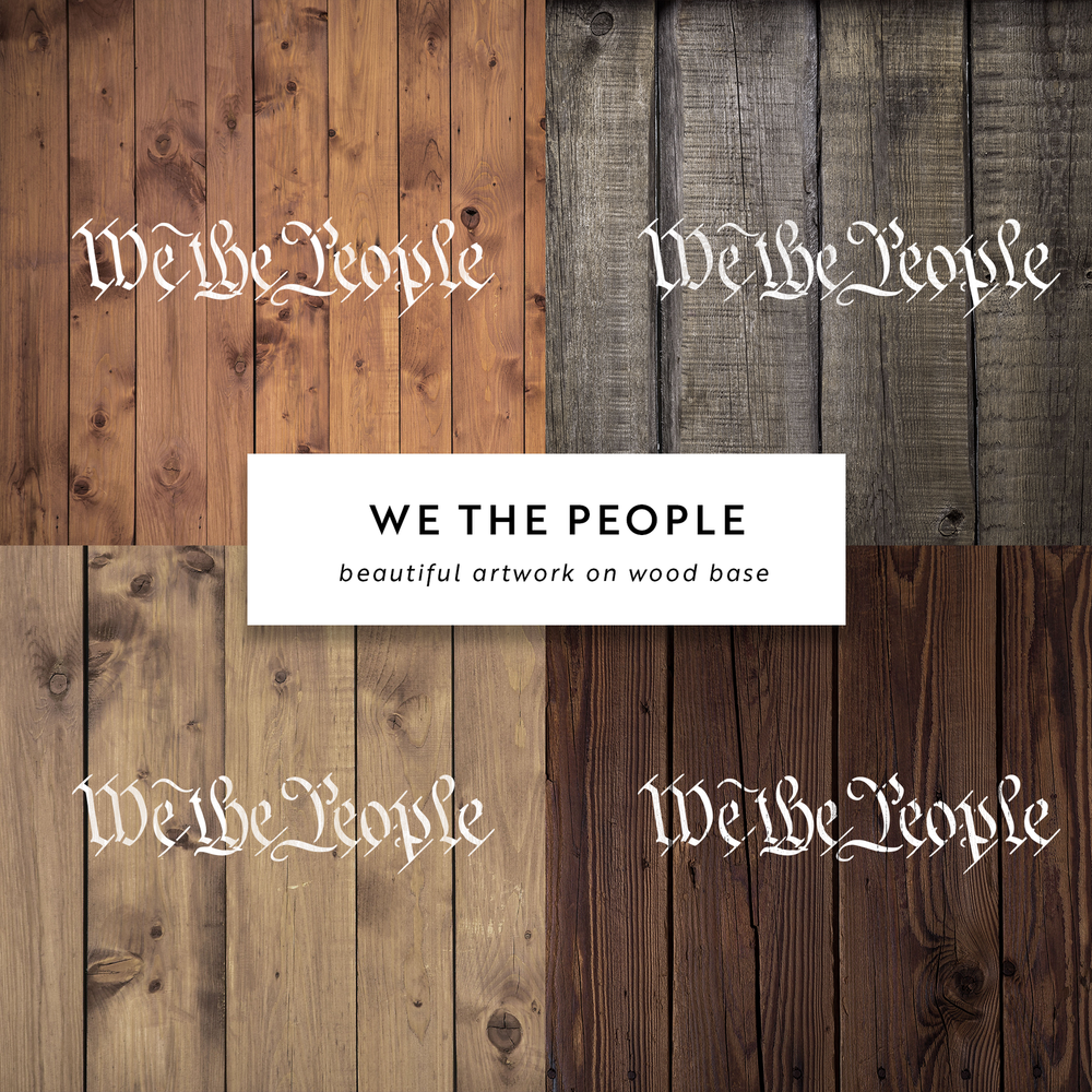 We The People Stencil - Durable & Reusable Mylar Stencils