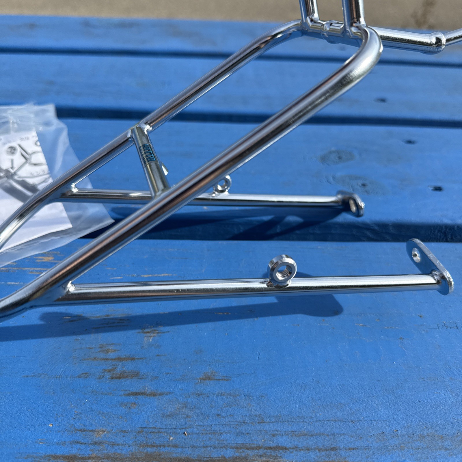 Nitto M12-2 Front Mount Bicycle Rack: Silver W/ Hardware, For Cantilever Brakes