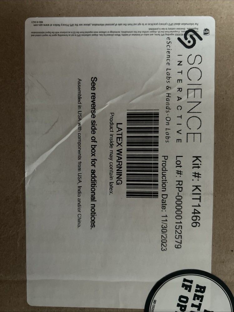 Science interactive group escience Lab kit - Biology LAB #KIT1466