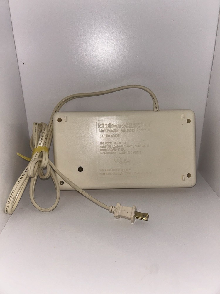 Vintage West Bend Kitchen Controller Mult-function Advanced Appliance - 40003