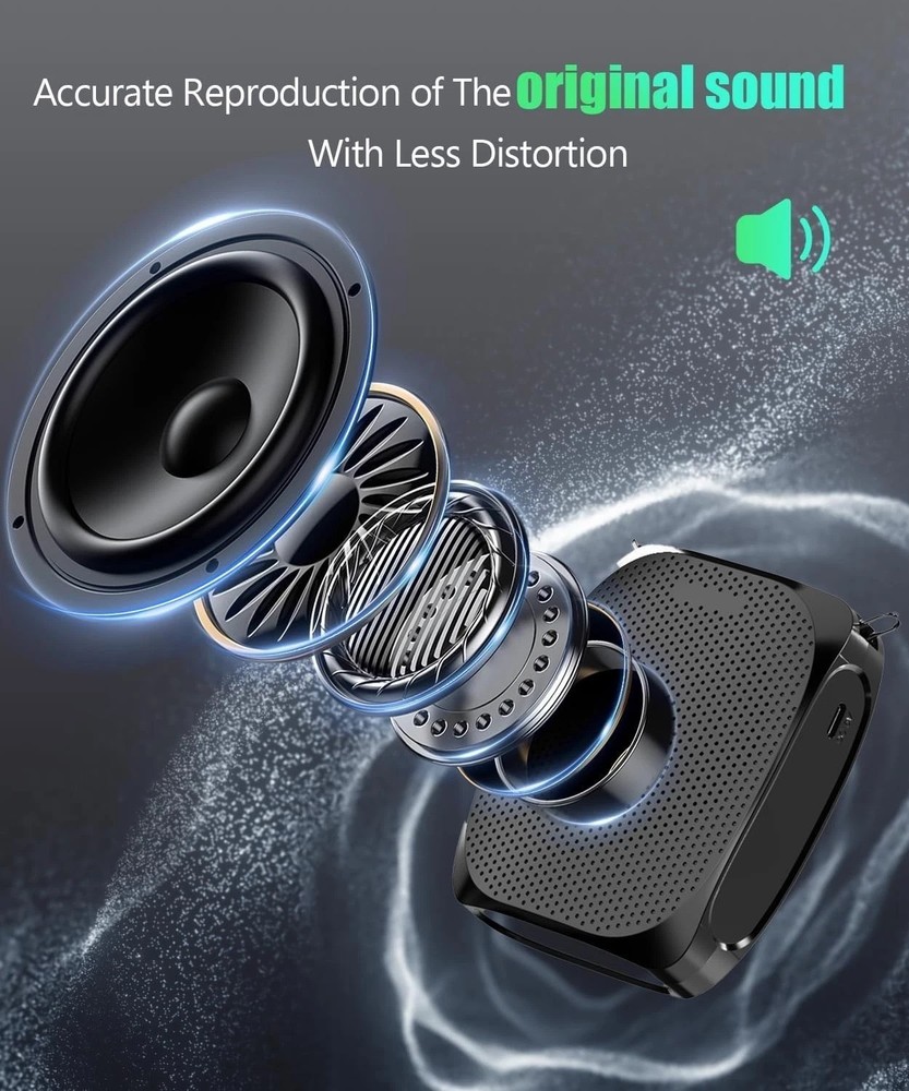 Rechargeable Mini Voice Amplifier for Coaches & Instructors - Compact & Powerful