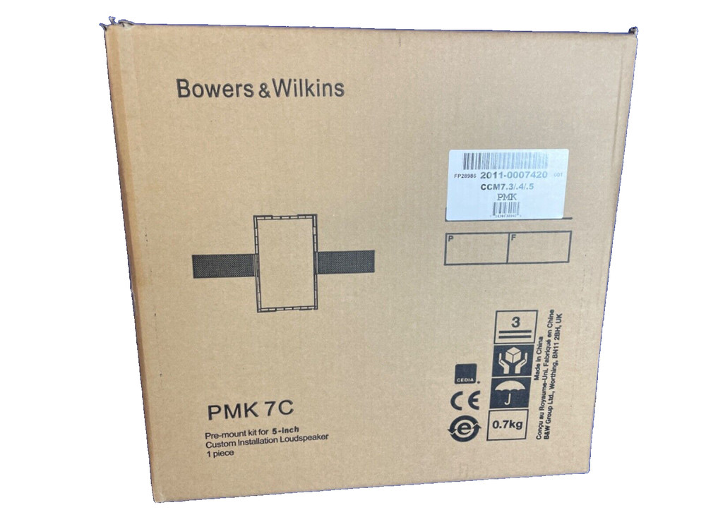 Bowers & Wilkins PMK 7C, Pre-Construction Kit for 5" Rectangle Install-EACH-NEW!