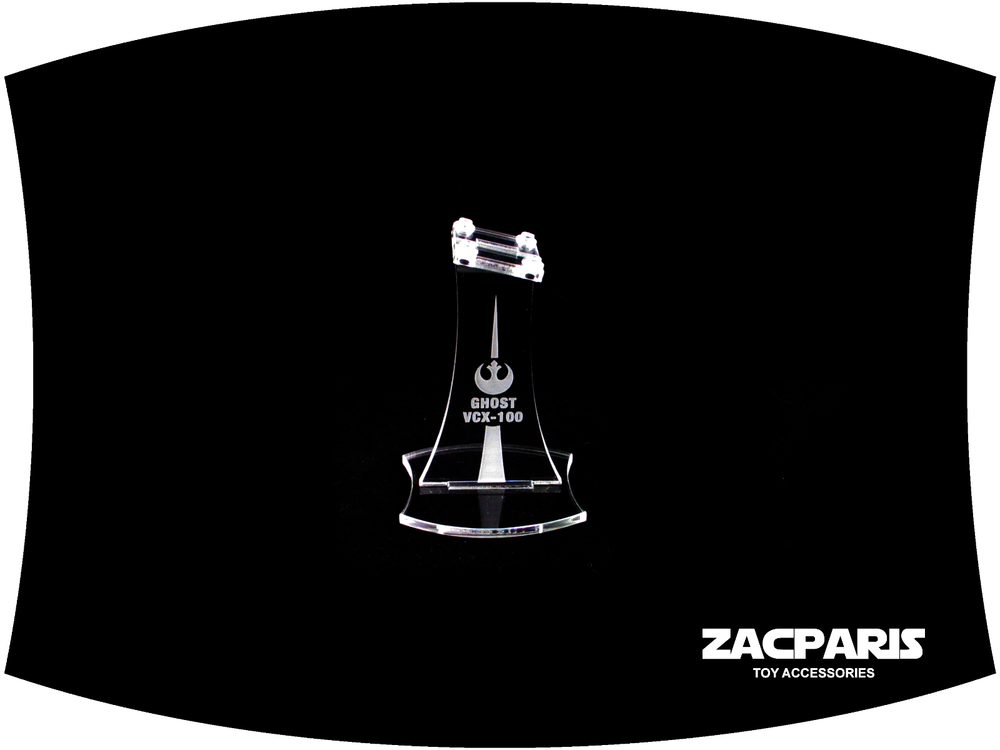 DISPLAY STAND for Star Wars Lego 75053 The Ghost , forward angled NICE