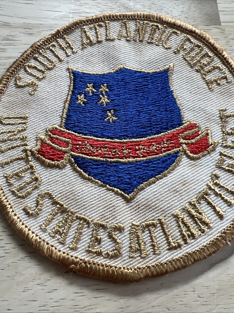 US Navy South Atlantic Force US Atlantic Fleet. Sew on Patch Used