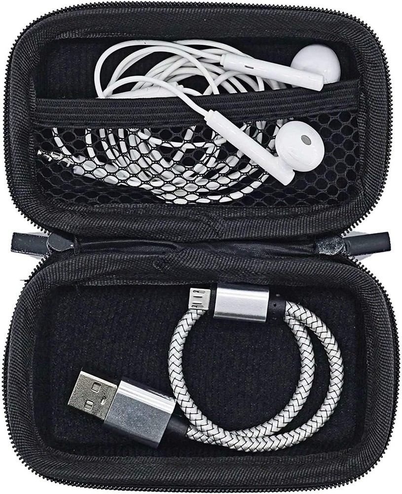 USB Flash Drive Case Bag, EVA Shockproof, Pressure Proof and Waterproof Black