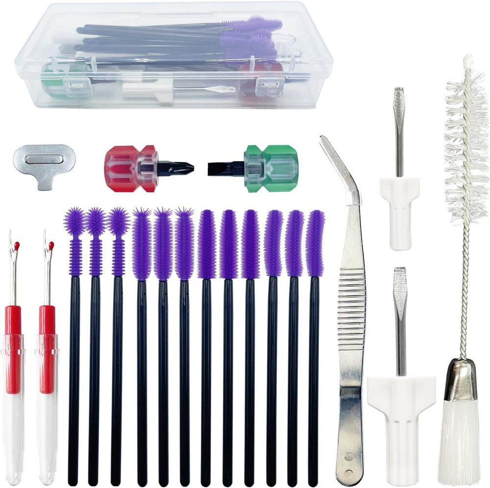21 Pieces Sewing Machine Cleaning Kit,Sewing Machine Repair Tools Include Tweeze