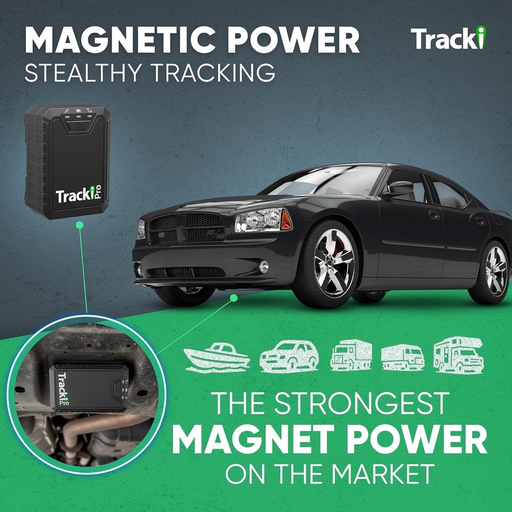 Tracki Pro GPS Tracker for Vehicles – Includes 24 Month Subscription