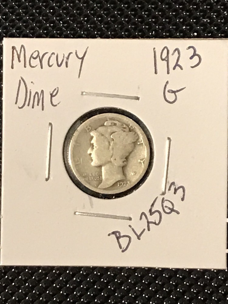 1923 Mercury Dime  G