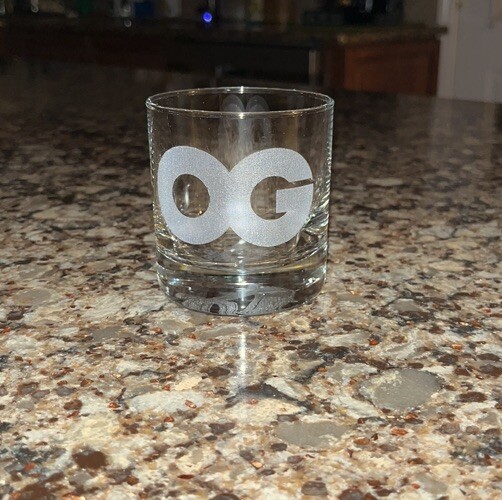 OG Glass Cup Clear Vandal-A Authentic Ships Same Day
