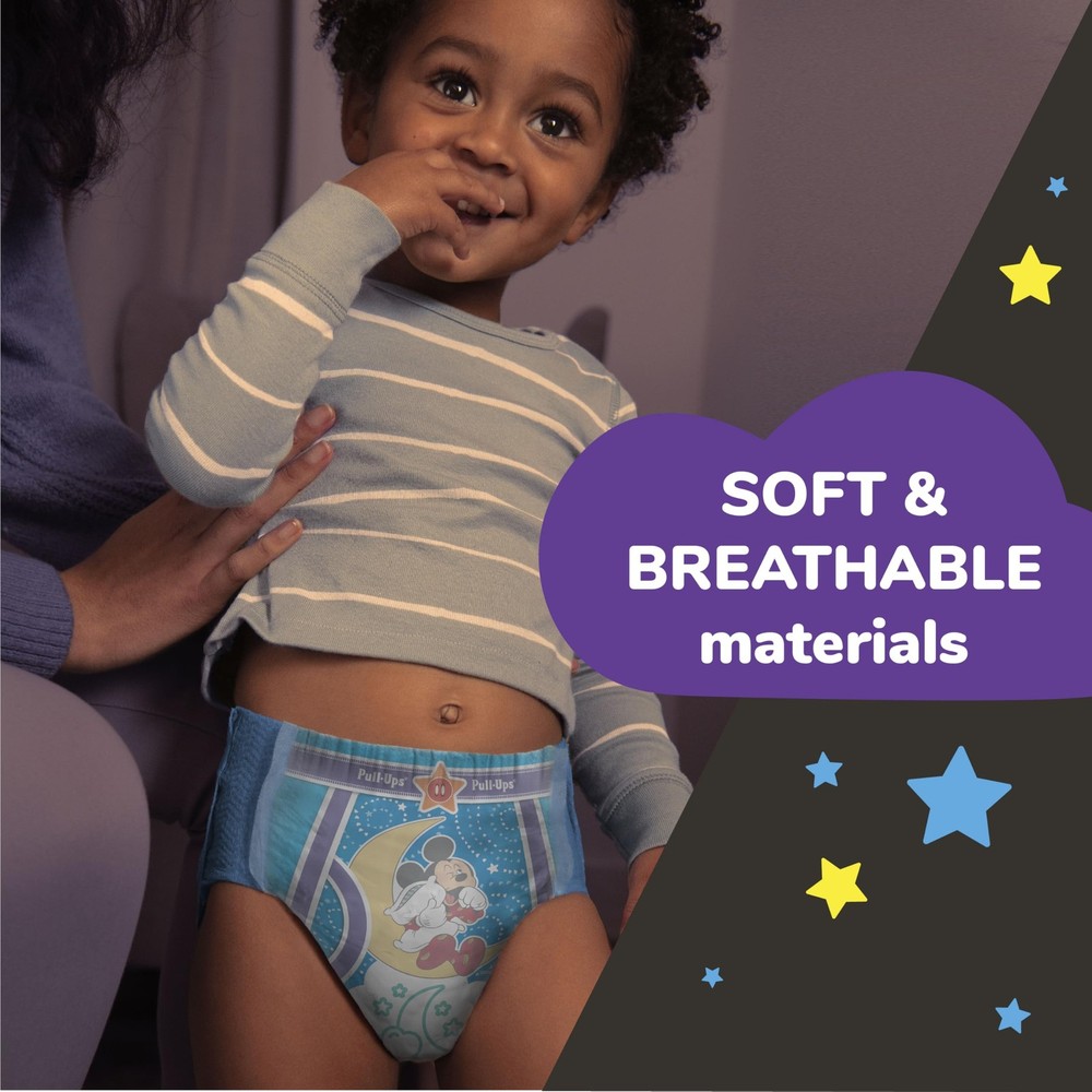 Pull-Ups Boys' Night-Time Potty Training Pants, Size 5T-6T, Multi-colored