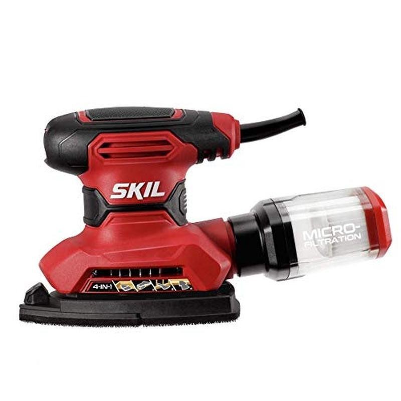 Detail Sander Kit Attachments 12 Sanding Sheets Dust Control-Vibration Reduction