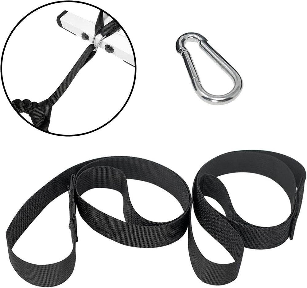 Ultimate Battle Rope Anchor Strap Kit with Bonus Workout Guide - 2000 lbs Force