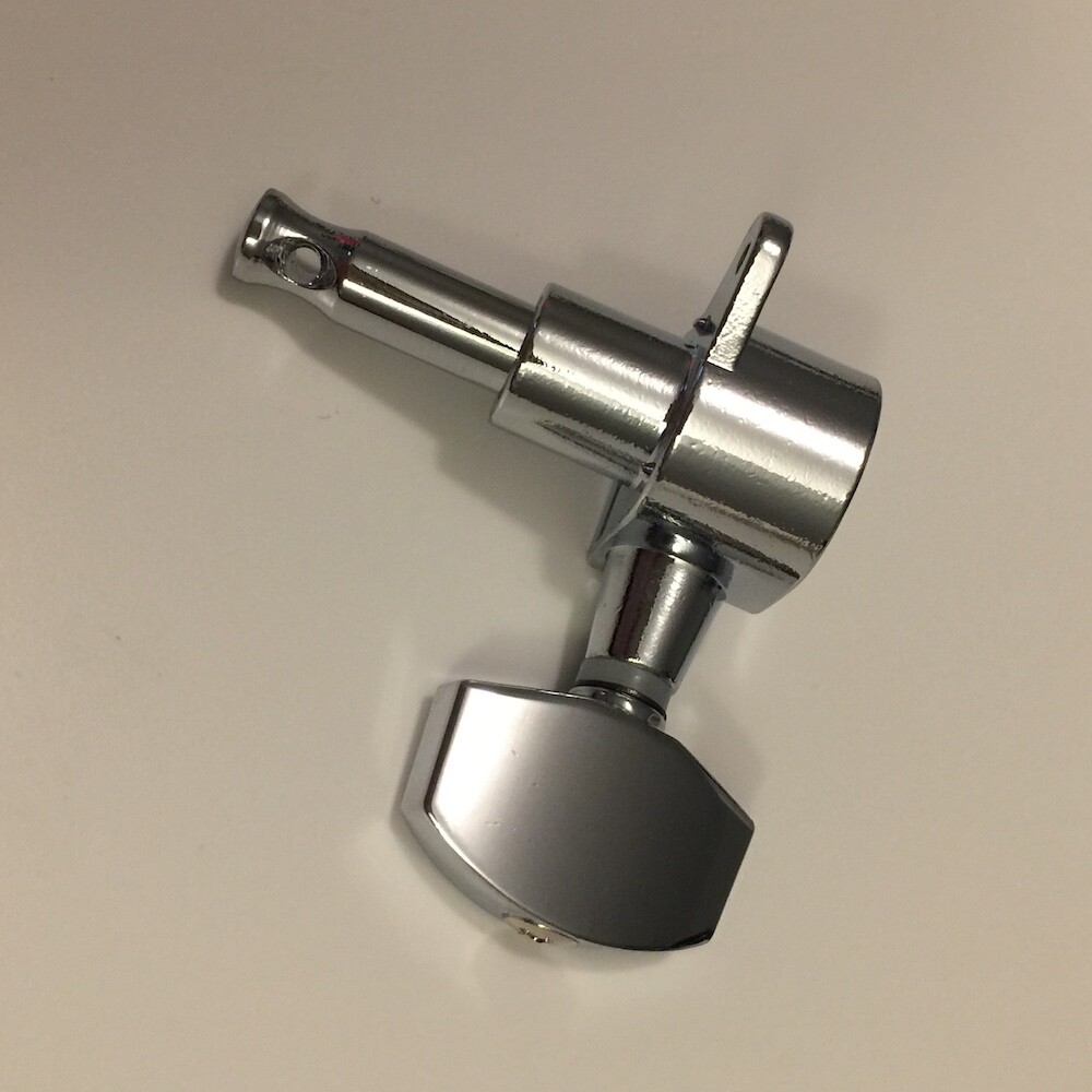 GUITAR TUNER MACHINE SET - D Shape Body - 3 Per Side 3x3 - CHROME