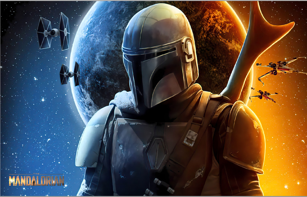 Stern Mandalorian Pinball Machine Custom TRANSLITE #5