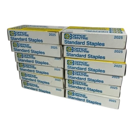 Office Centre Standard Staples 2025 12 Boxes New