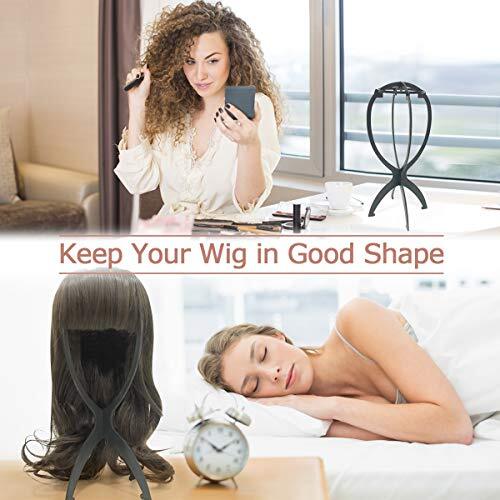 Wig Stand Wig Head Stand For Multiple Wigs Black 3 Pack