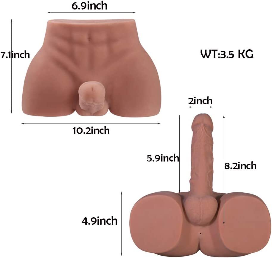 Male Torso SexDoll Real Dildo Big Sex Toy Adult for Gay Women TPE Love Toys