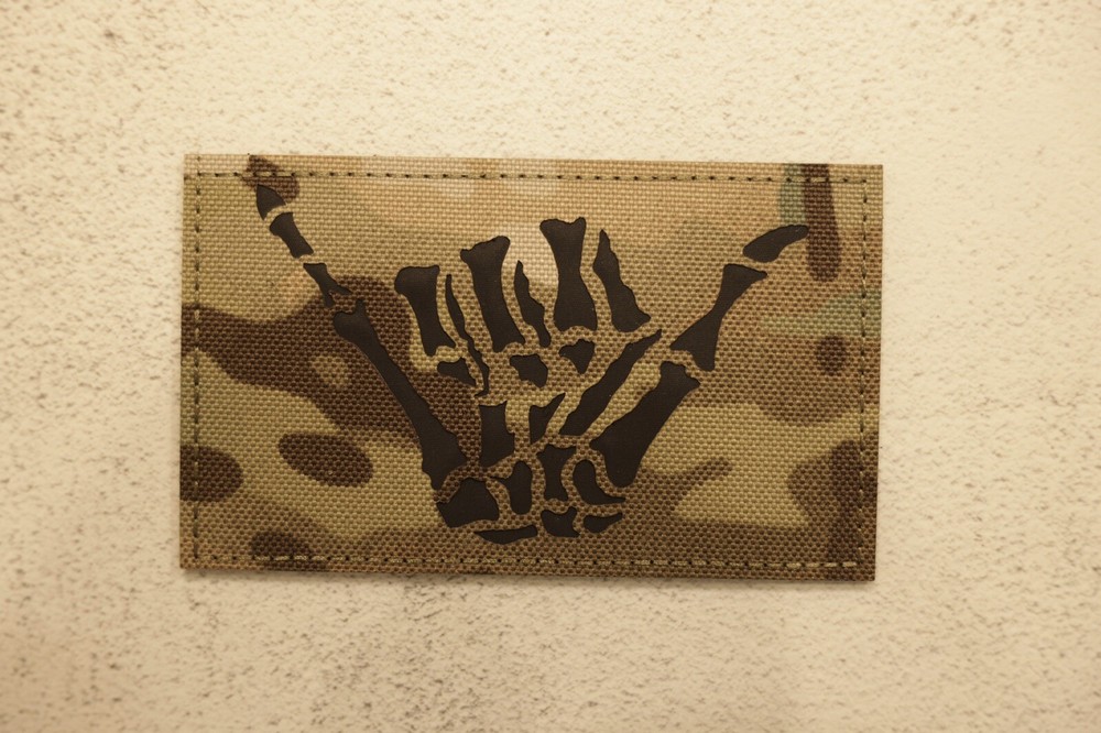 MULTICAM SKELETON SHAKA PATCH 5x3in